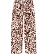 Originality Big Girls Cheetah Wide Leg Lounge Pants