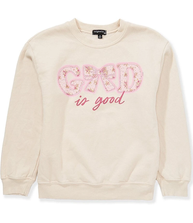 Originality Big Girls Long-Sleeve God Is Good Sweatshirt