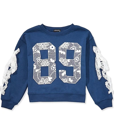 Originality Big Girls Long Sleeve Lace #89 Sweatshirt