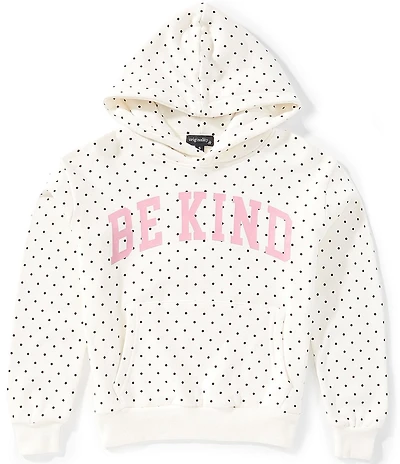 Originality Big Girls Long Sleeve Polka Dot Paris Hoodie