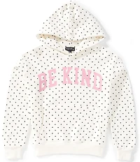 Originality Big Girls Long Sleeve Polka Dot Paris Hoodie