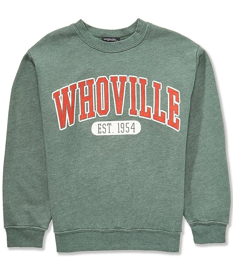 Originality Big Girls Long-Sleeve Whoville Sweatshirt