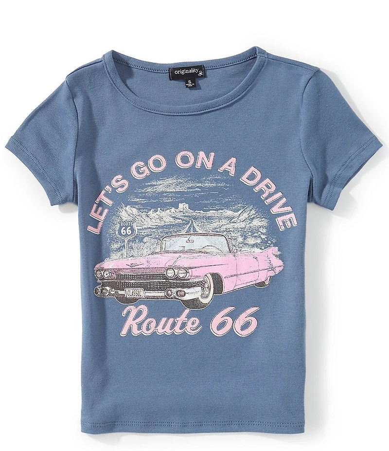 Originality Big Girls Short Sleeve Route 66 Tee
