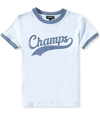 Originality Big Girls Short Sleeve Champs Boxy Ringer Tee
