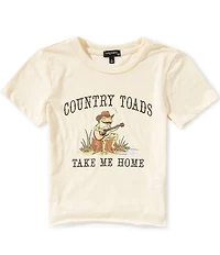 Originality Big Girls Short-Sleeve Country Toads Cropped T-Shirt