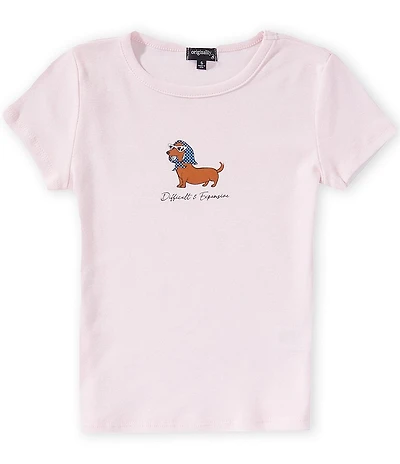 Originality Big Girls Short Sleeve Difficult & Expensive Tee