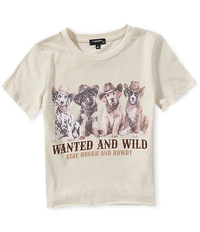 Originality Big Girls Short Sleeve Dog Tee