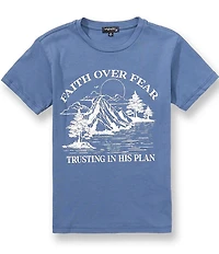 Originality Big Girls Short Sleeve Faith Over Fear Tee