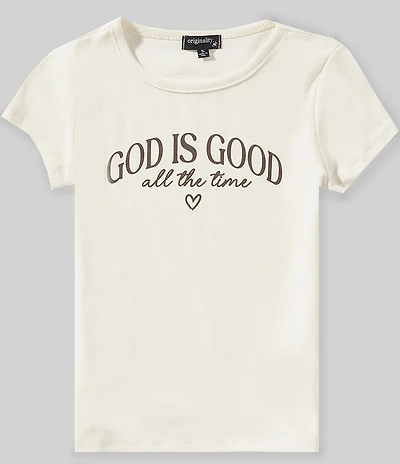 Originality Big Girls Short Sleeve God Is Good All The Time Tee