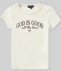 Originality Big Girls Short Sleeve God Is Good All The Time Tee