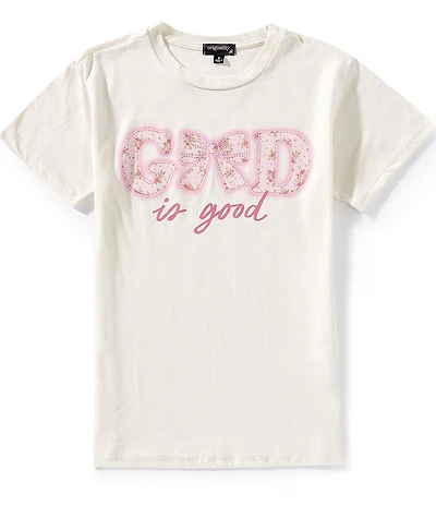 Originality Big Girls Short-Sleeve God Is Good Oversized T-Shirt