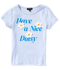 Originality Big Girls Short Sleeve Have A Nice Daisy Baby T-Shirt