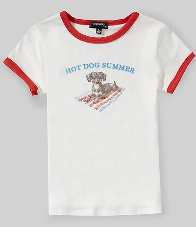 Originality Big Girls Short-Sleeve Hot Dog Summer T-Shirt