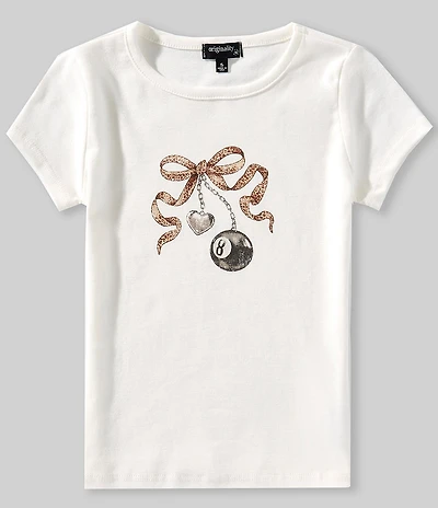 Originality Big Girls Short-Sleeve Leopard-Printed Bow Baby T-Shirt