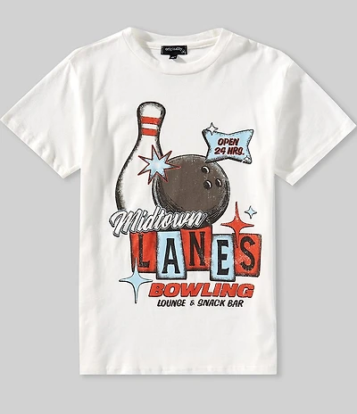 Originality Big Girls Short-Sleeve Midtown Bowling Oversized T-Shirt