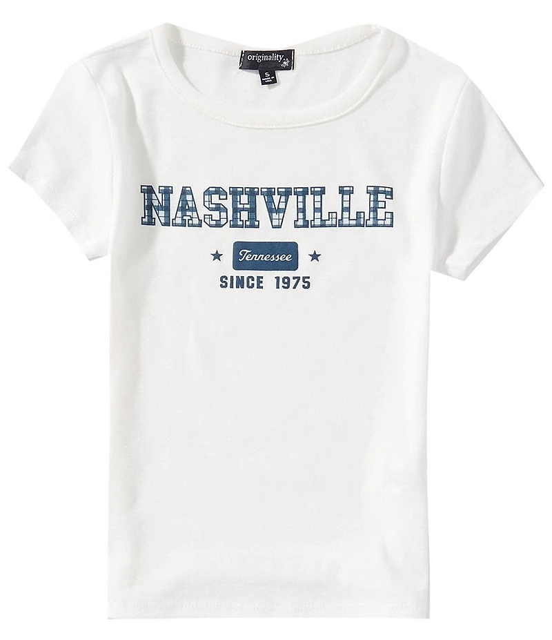 Originality Big Girls Short Sleeve Nashville Baby Tee