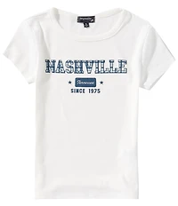 Originality Big Girls Short Sleeve Nashville Baby Tee