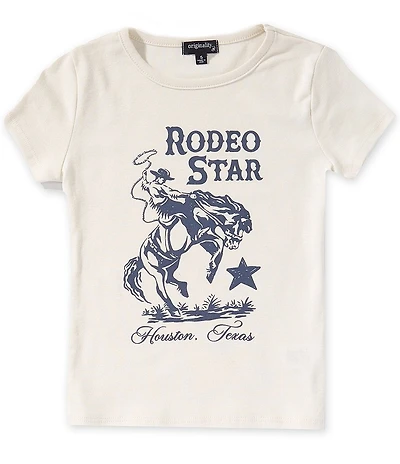 Originality Big Girls Short Sleeve Rodeo Star Baby Tee