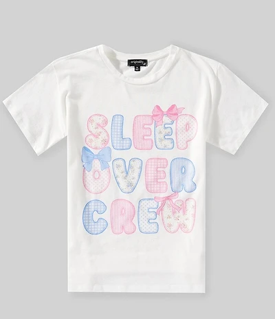 Originality Big Girls Short Sleeve 'Sleep Over Crew' Graphic T-Shirt