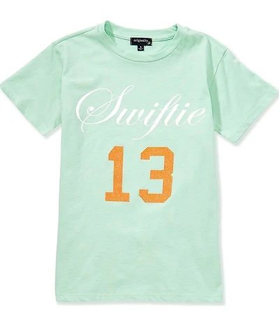 Originality Big Girls Short Sleeve Swiftie 13 Oversized T-Shirt