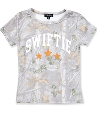 Originality Big Girls Short Sleeve Swiftie Stars Camo Baby T-Shirt