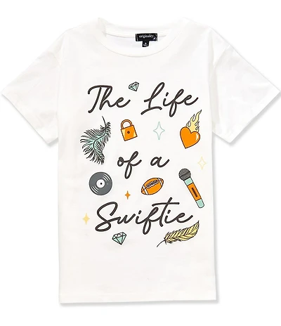 Originality Big Girls Short Sleeve The Life Of A Swiftie T-Shirt