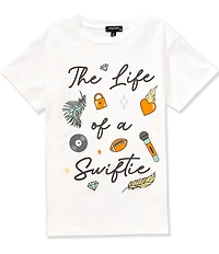 Originality Big Girls Short Sleeve The Life Of A Swiftie T-Shirt