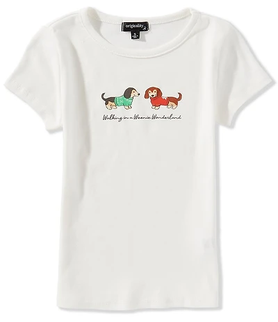 Originality Big Girls Short-Sleeve Walking In A Weenie Wonderland T-Shirt