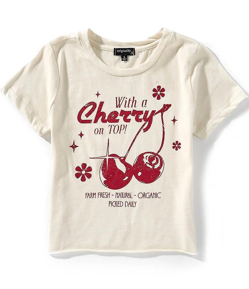 Originality Big Girls Short-Sleeve With A Cherry On Top T-Shirt