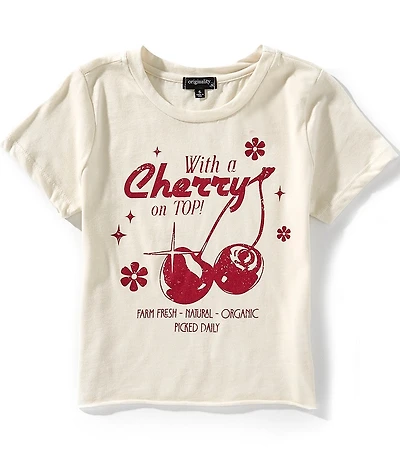 Originality Big Girls Short-Sleeve With A Cherry On Top T-Shirt
