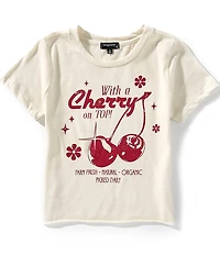 Originality Big Girls Short-Sleeve With A Cherry On Top T-Shirt
