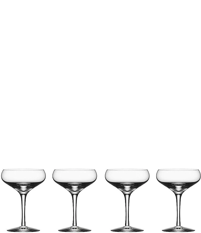 Orrefors Crystal More Coupe, Set Of 4