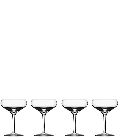 Orrefors Crystal More Coupe, Set Of 4
