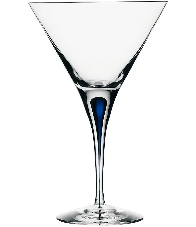 Orrefors Intermezzo Blue Martini Glass