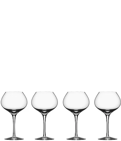 Orrefors More Mature Set of 4 Crystal Wine Glass