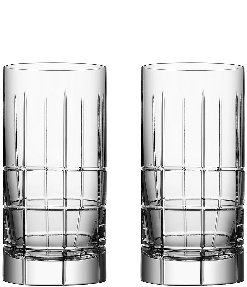 Orrefors Street Crystal Highball, Set of 2