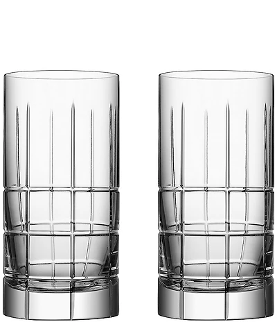 Orrefors Street Crystal Highball, Set of 2