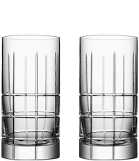 Orrefors Street Crystal Highball, Set of 2
