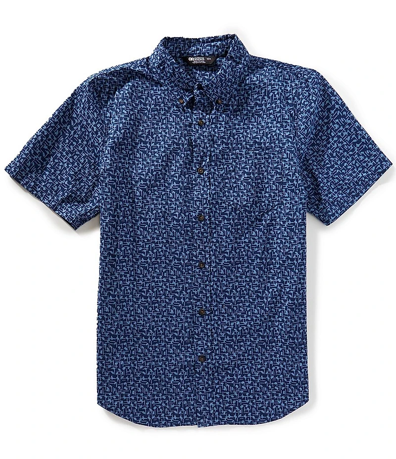 Outdoor Research Paint Swipes Printed Short Sleeve Woven Shirt