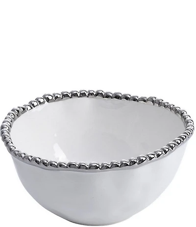 Pampa Bay Salerno Silver Porcelain Small Salad Bowl