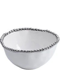 Pampa Bay Salerno Silver Porcelain Small Salad Bowl