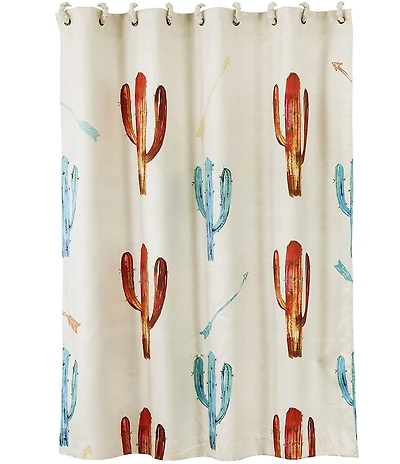 HiEnd Accents x Paseo Road Cactus & Arrow Shower Curtain