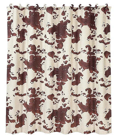 HiEnd Accents x Paseo Road Cowhide Printed Shower Curtain