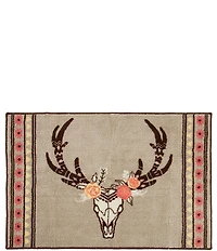 HiEnd Accents x Paseo Road Desert Skull Floral Bath Rug