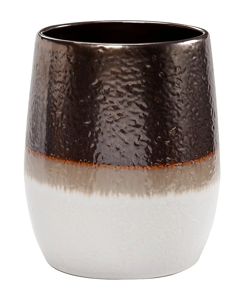 HiEnd Accents x Paseo Road Gilded Stoneware Wastebasket