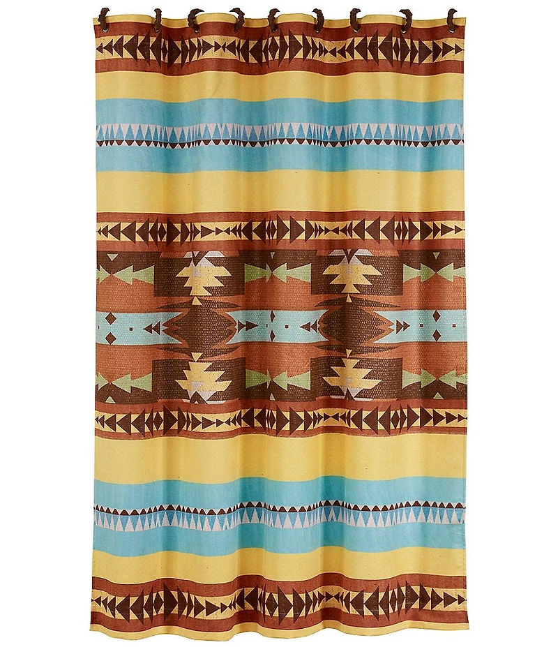 HiEnd Accents x Paseo Road Mesa Southwestern Pattern Shower Curtain