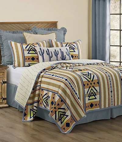 HiEnd Accents x Paseo Road Pontiac Collection Southwestern Print Reversible Quilt Set