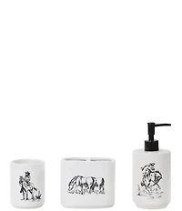 HiEnd Accents x Paseo Road Ranch Life Western 3-Piece Bath Countertop Accessory Set