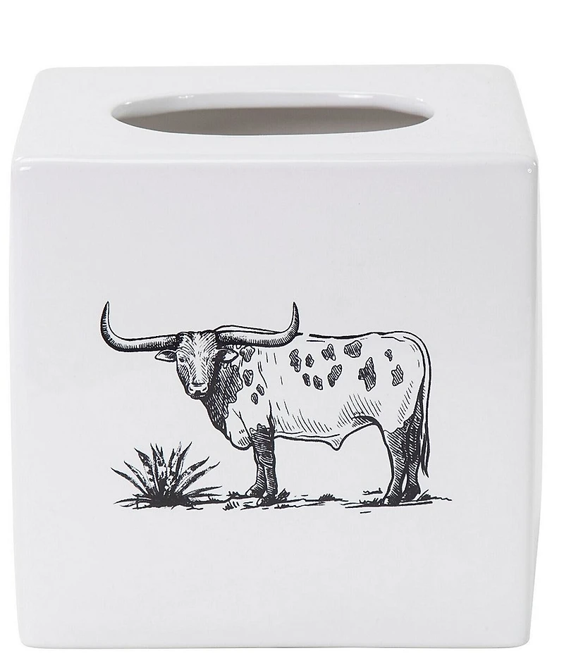 HiEnd Accents x Paseo Road Ranch Life Western Ceramic Tissue Box Cover
