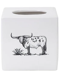 HiEnd Accents x Paseo Road Ranch Life Western Ceramic Tissue Box Cover